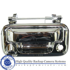 2005-2013 Ford F-Series Chrome Tailgate Handle Rear view Back Up Camera with Night Vision and Parking Guidance Lines - Backup Camera