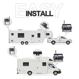 RV Backup Camera 7'' Monitor Two Channel Digital Wireless DVR Camera kit - Backup Camera