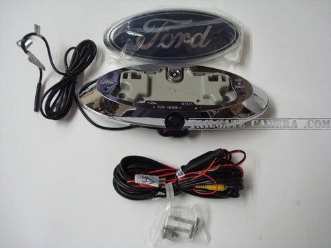 Ford F-Series truck F150, F250, F350 HD backup camera with Night Vision Technology - OEM Ford Bezel, replaces factory tailgate emblem - Backup Camera 